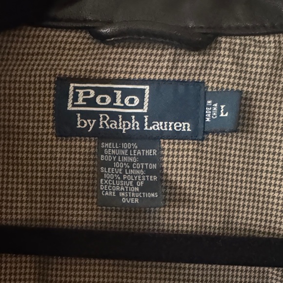 Ralph Lauren Black Leather Jacket for Men - Picture 2 of 6